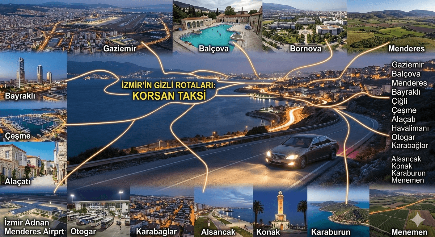 İzmir havalimanı transfer ve korsan taks hizmeti Trend Taksi Şehir içi Şehir dışı
