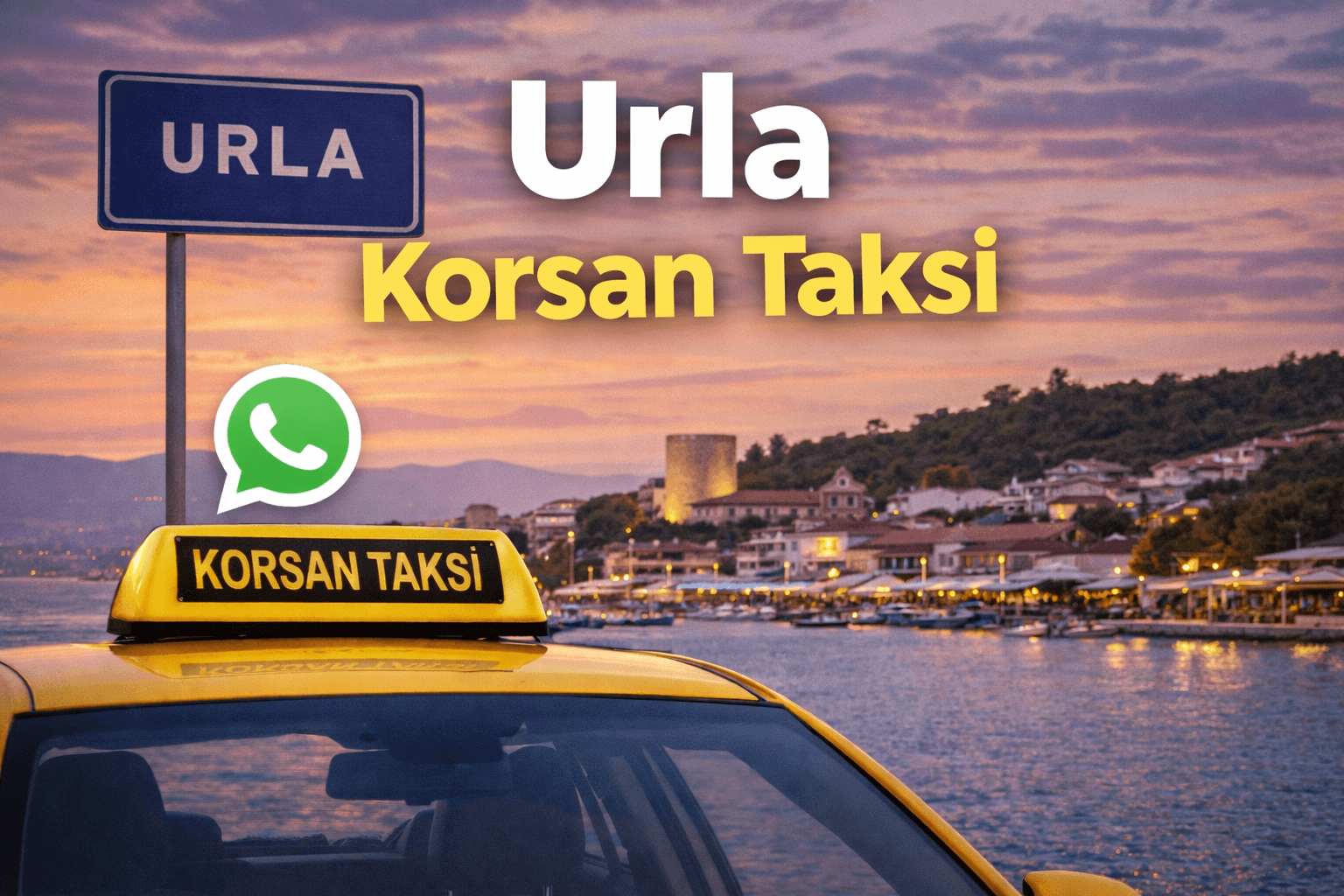 urla korsan taksi hizmeti Trend Taksi İzmir 7/24 ulaşım.