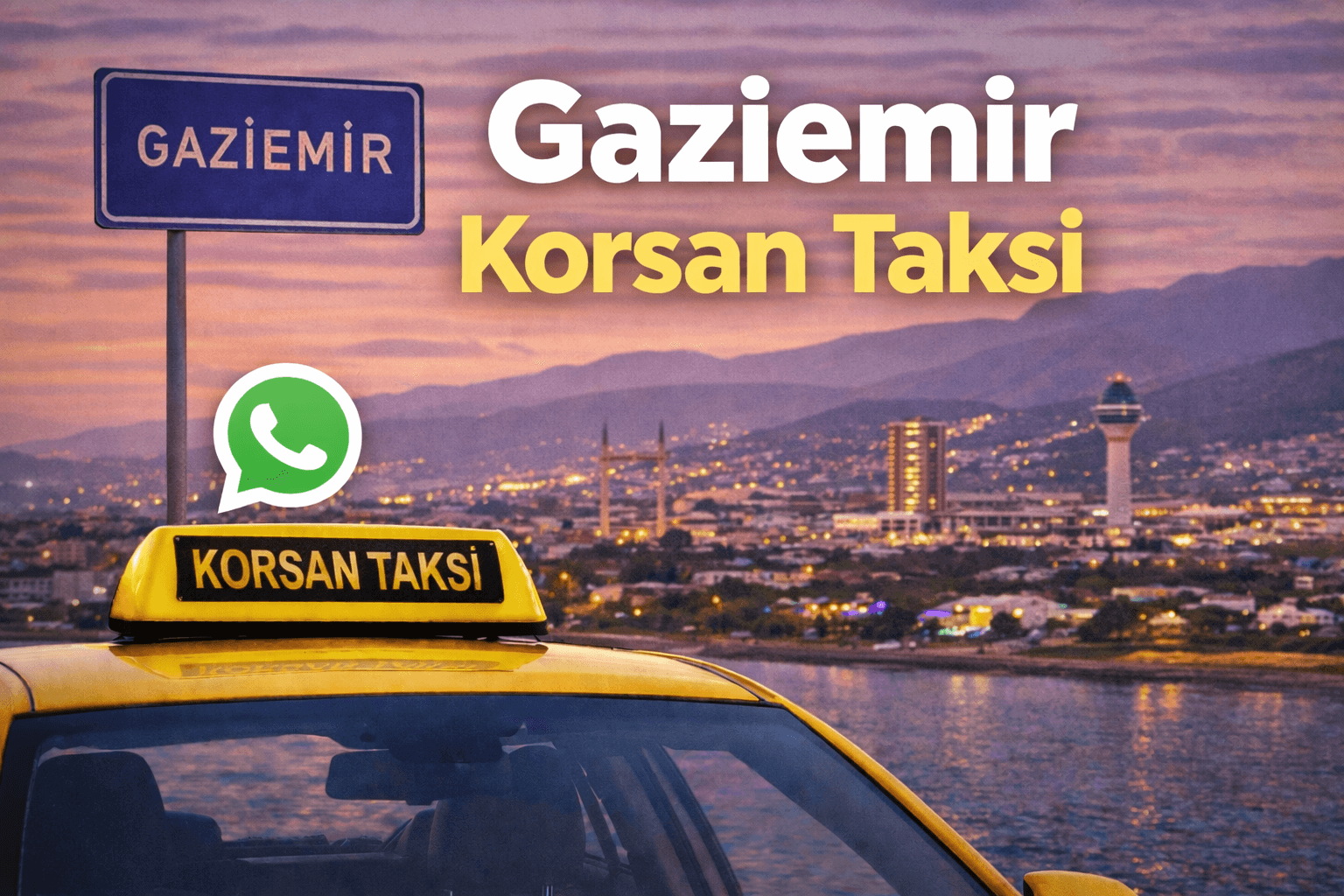 Gaziemir korsan taksi hizmeti Trend Taksi İzmir 7/24 ulaşım.
