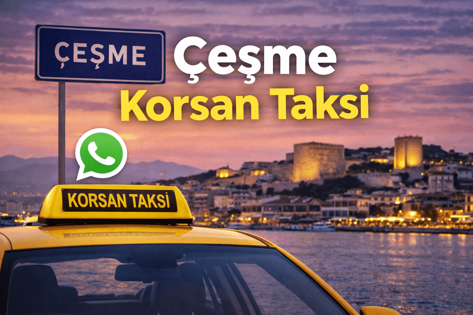 çeşme korsan taksi hizmeti Trend Taksi İzmir 7/24 ulaşım.