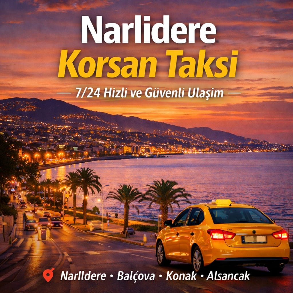 Narlıdere korsan taksi hizmeti Trend Taksi İzmir 7/24 ulaşım